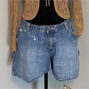 Vintage Distressed Lee Denim Shorts - Sz 12M